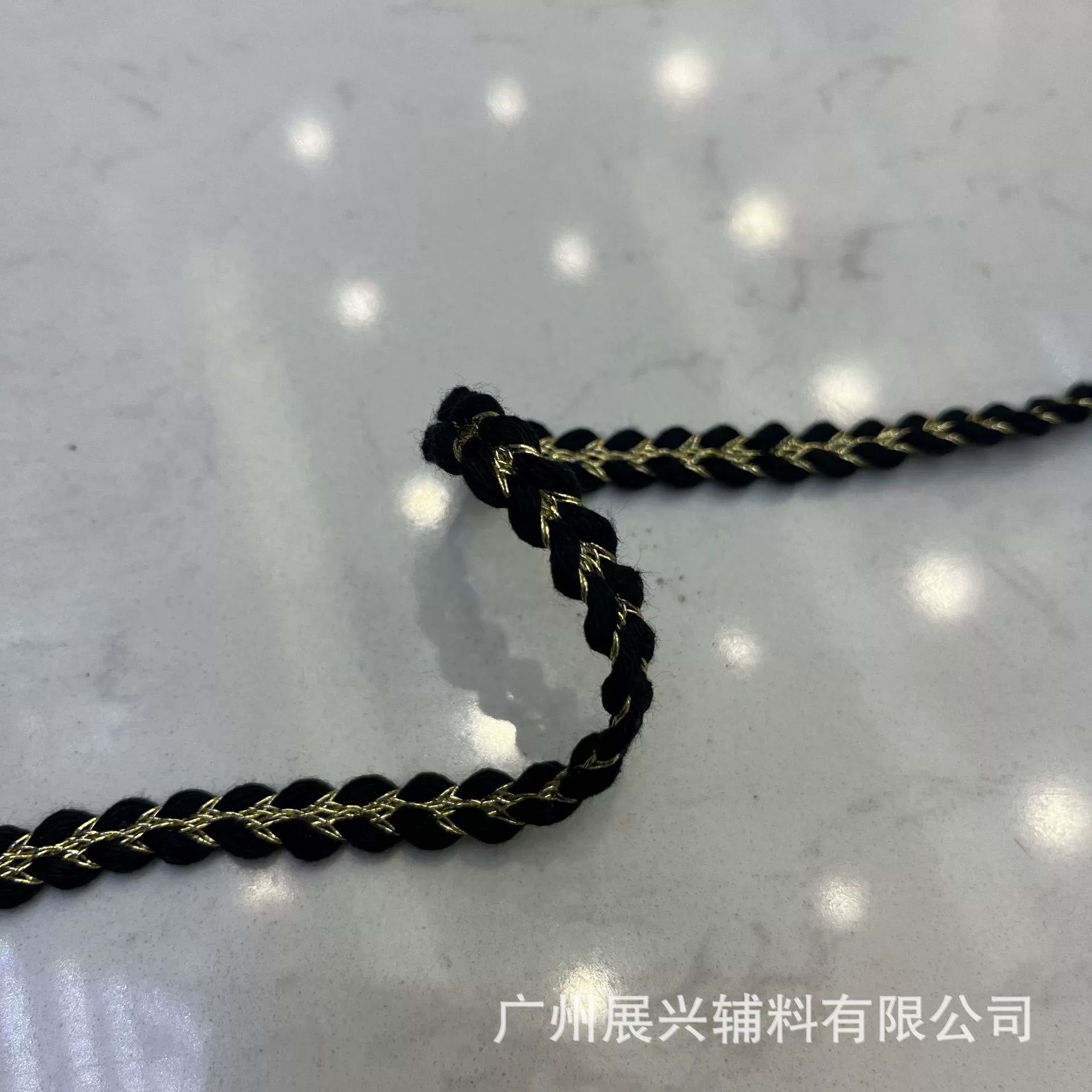 Многоцветные украшения, золотая косичка с плетением, в стиле Chanel, ручная работа