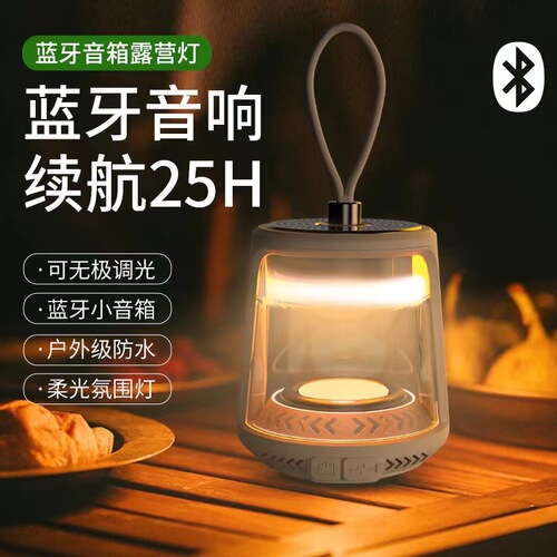 Yinnuo Outdoor Camping Light with Long Battery Life, Pendent Tent Light, Atmospheric Lighting, Camping Lantern, Charging Bluetooth Speaker Light
