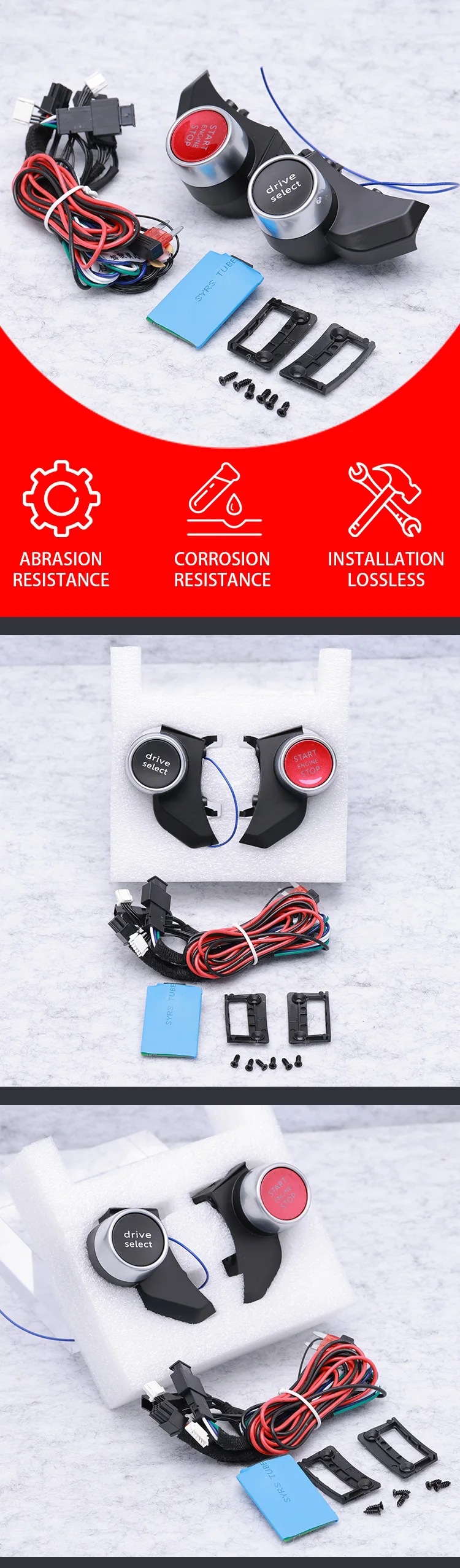Suitable for Audi models R 0.4kg key, Q5L, A4, A6, TT, A5 one-touch start/stop.