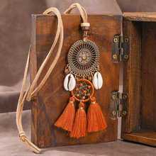 亚马逊热销波西米亚项链女时尚气质百搭流苏吊坠配饰外贸批发义乌