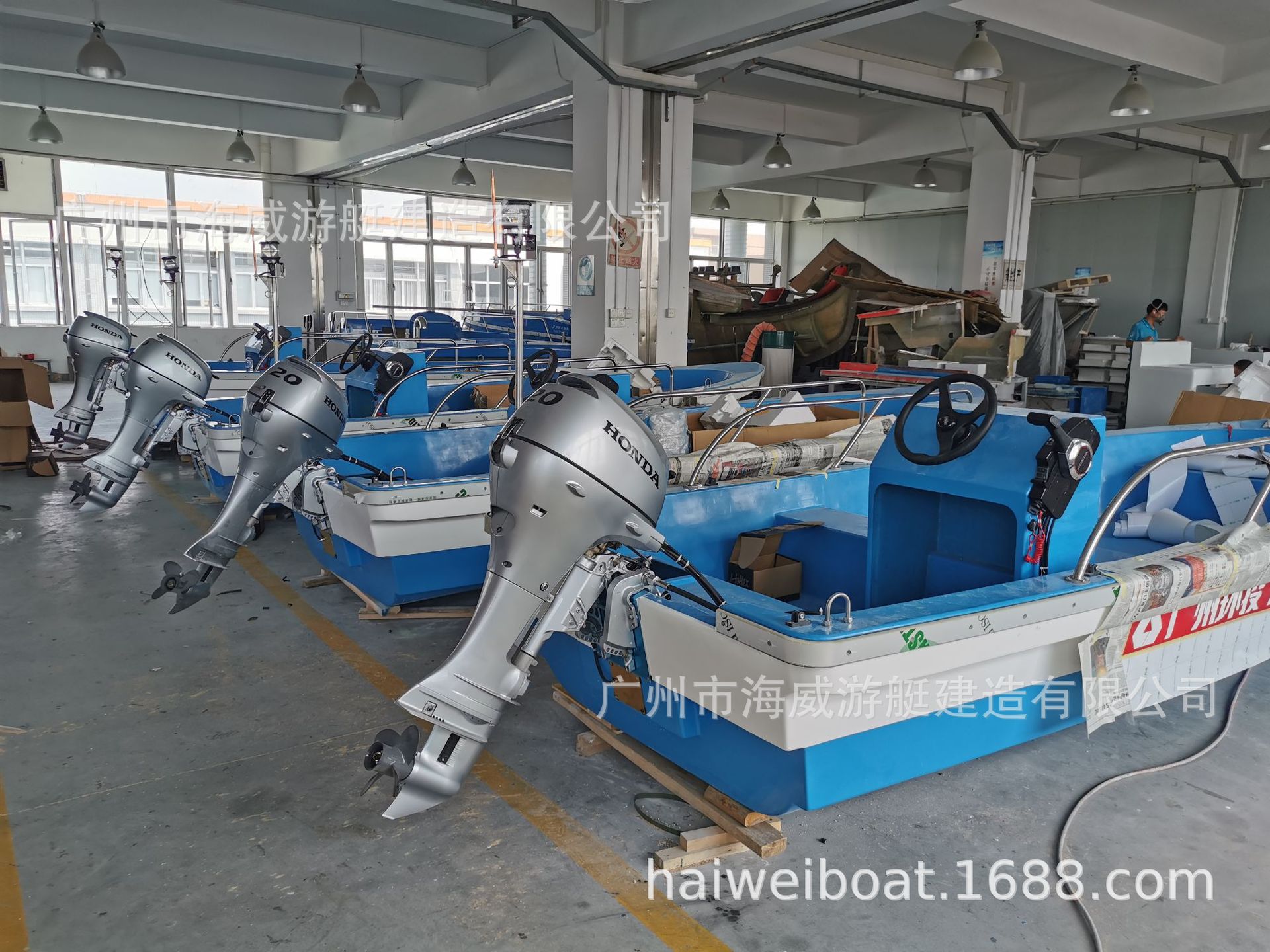 玻璃钢保洁船 玻璃钢打捞船 河涌清捞船 清洁船 FRP CleaningBoat