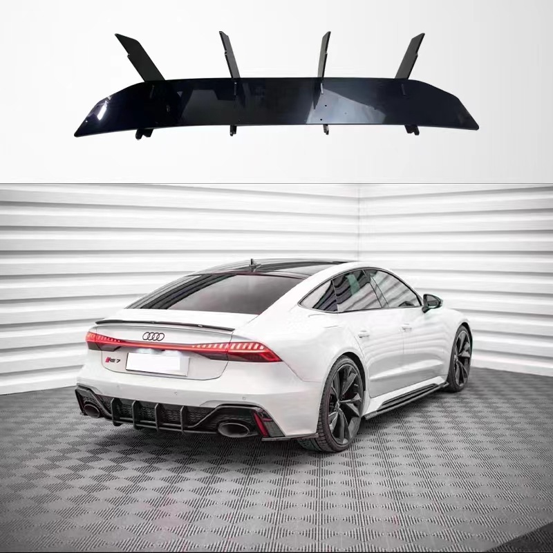 Suitable for Audi RS6/RS7 rear spoiler rear blade car modification parts rear lip air knife modification
