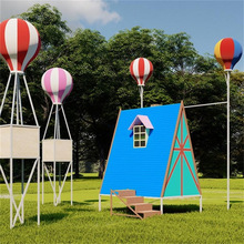 气球小屋木屋景区拍照打卡地美陈摆件七彩气球飞屋环游记安徽