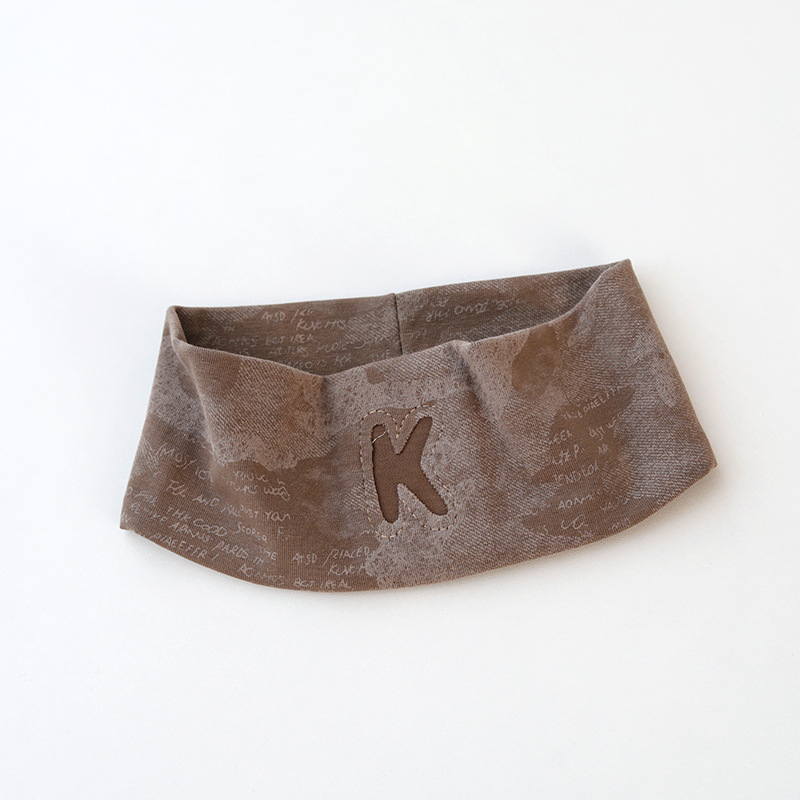 Tocado coreano en letras casuales pañuelos de borde ancho estilo europeo y americano correa de pelo deportiva lavado de la cara correa de pelo para mujeres