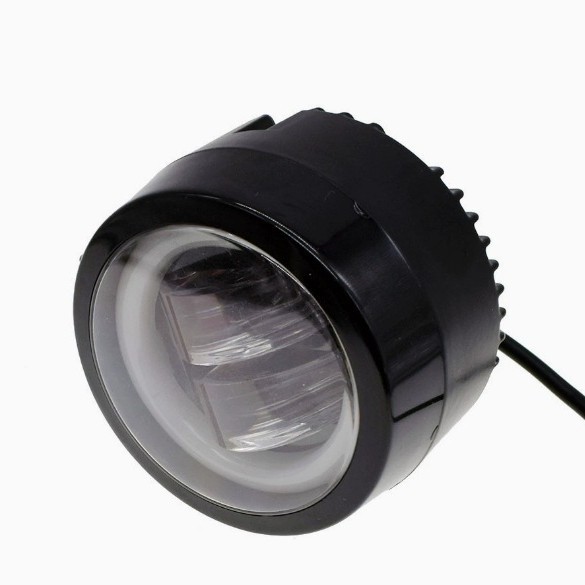 Luz de trabajo de automóviles LED 4 pulgadas motocicleta foco 4D estereoscópica 20W ángel ojo luz de trabajo