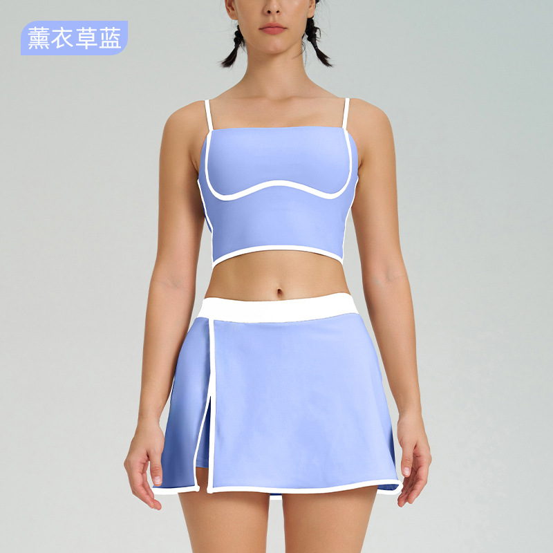 Nuevo chaleco deportivo de secado rápido bloqueador de color Ropa de ropa de yoga para verano de alta elasticidad para mujeres Fitness Shockproof
