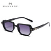 Trend sunglasses, square brand glasses, European style, suitable for import