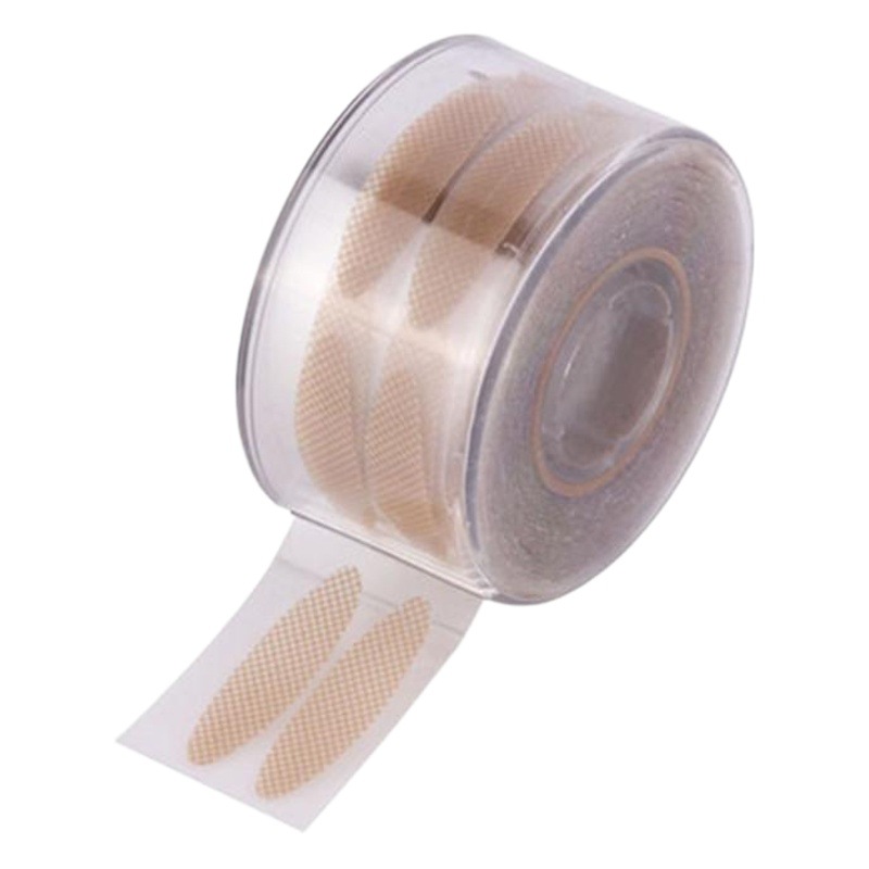 Rollo de doble párpado pegatinas de malla de encaje cilindro transpirable color de la piel pegatinas de belleza color de la carne de oliva natural invisible 600 pegatinas