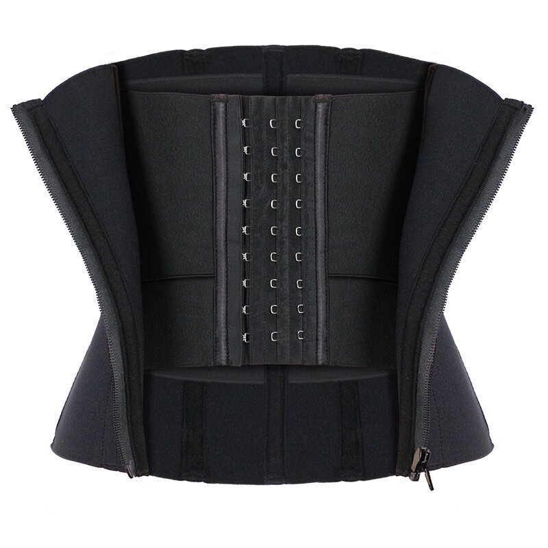 Fishbone Waist Plastic Belt Elastic Belt Sports Women's Abdominal Belt Zipper with Buckle MHW100542B