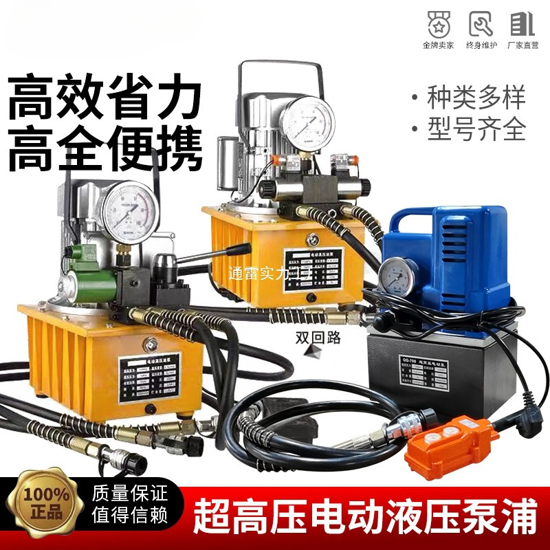 电动液压泵浦 双油路电动泵 电磁阀电动泵 液压油泵700A 液压泵站
