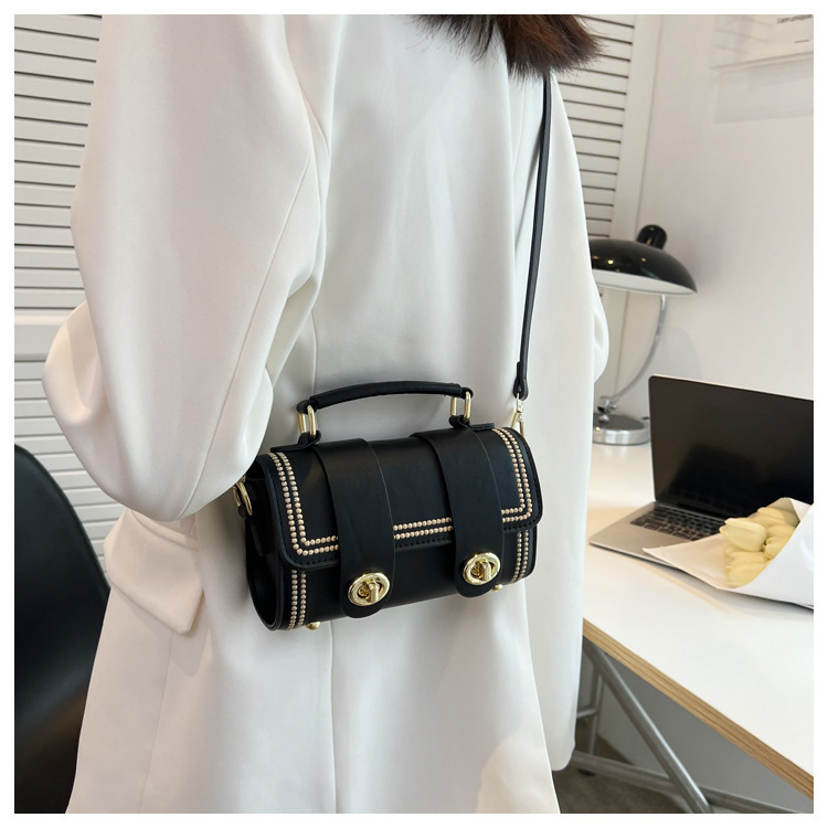 Women's Crossbody Bag Textured Contrasting Colour Shoulder Bag_voghion.com