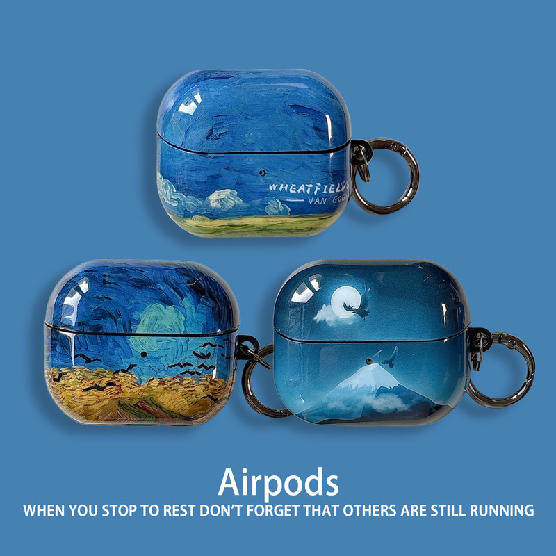 New Applicable Sony Wf-1000Xm5 Headphone Cover Oil Painting Shell Pattern Sony Noise Reduction Bean 4 Wireless Bluetooth Protection New Applicable Sony Wf-1000Xm5 Headphone Cover Oil Painting Shell Pattern Sony Noise Reduction Bean 4 Wireless Bluetooth Protection