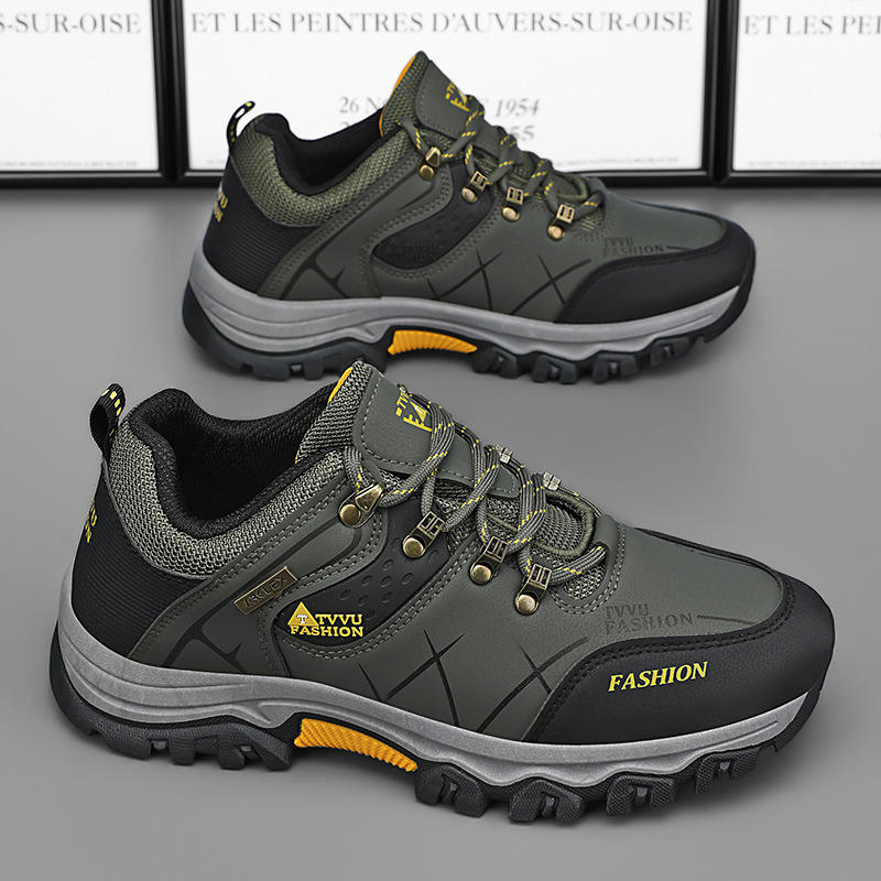 Spring Men's Sports Shoes Waterproof Non-Slip Sports Work Shoes Hiking Shoes Construction Work Durable Shoes_vogvips.com