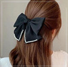 Crab pin, hair accessory, hairpins, cute hairgrip, ponytail from pearl with bow, hairpin