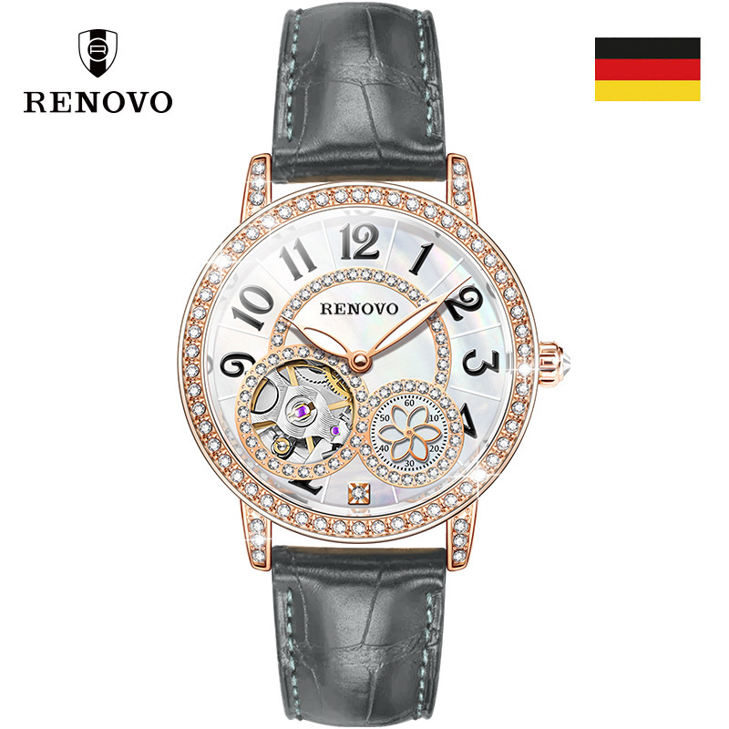 German Renovo Milad Series Waterproof Fully Automatic Mechanical Watch Fashionable Women's Watch 99011