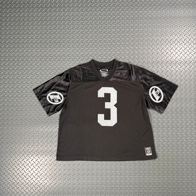 Opium Playboi Carti Yvl Style Hollow Mesh Rugby Jersey Letter Short-Sleeved T-Shirt Tee