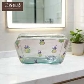 跨境透明化妆包洗漱包大容量便携旅行收纳袋pvc洗漱收纳包化妆包