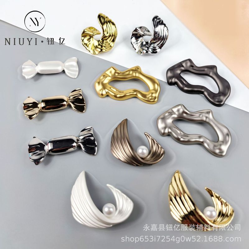 高級金属不規則ボタン、金属ボタン、コート、ウールコート、カーディガン、セーターボタン、スーツコートボタン|undefined