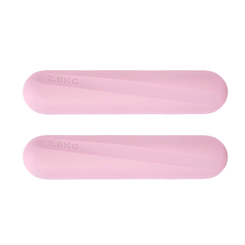 Dumbbell redondo de silicona fijo equipo de fitness yoga pilates entrenamiento de fuerza dumbbell redondo de silicona