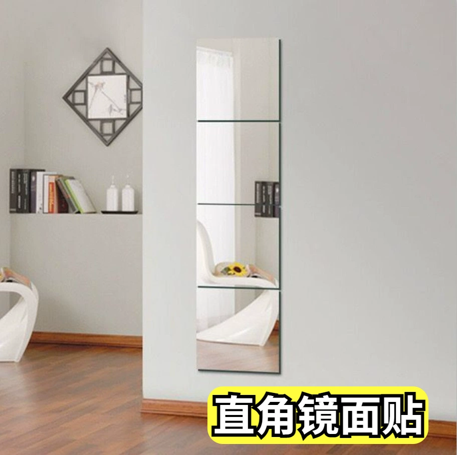 Мягкие зеркальные обои для всего тела линзы для домашнего обихода акриловые прямоугольные зеркальные наклейки для спальни стены ванной комнаты