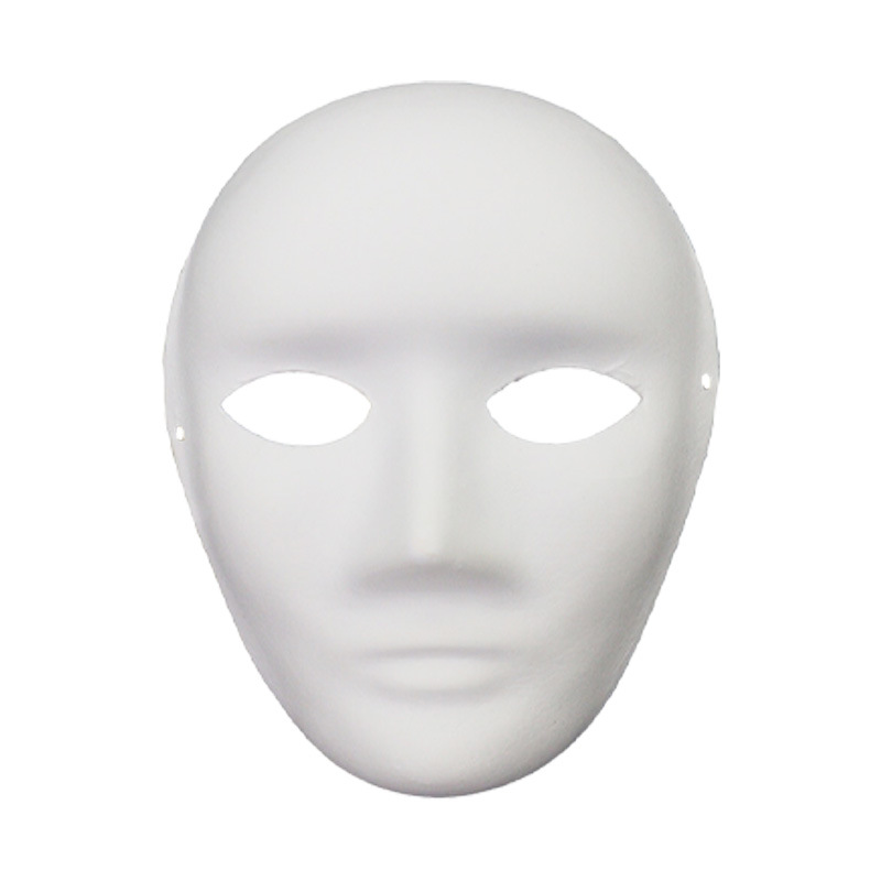 Amazon venta caliente Halloween blanco máscara de pulpa para hombres y mujeres fiesta veneciana máscara de mascarada