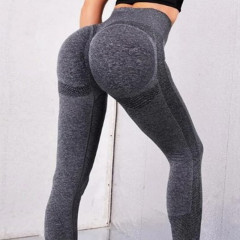 European and American seamless yoga pants for women, hip-raising, high-waisted, tight-fitting, peach-butt, quick-drying, running, fitness and sports yoga clothes