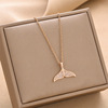 Necklace stainless steel, fashionable accessory, chain for key bag , suitable for import, simple and elegant design