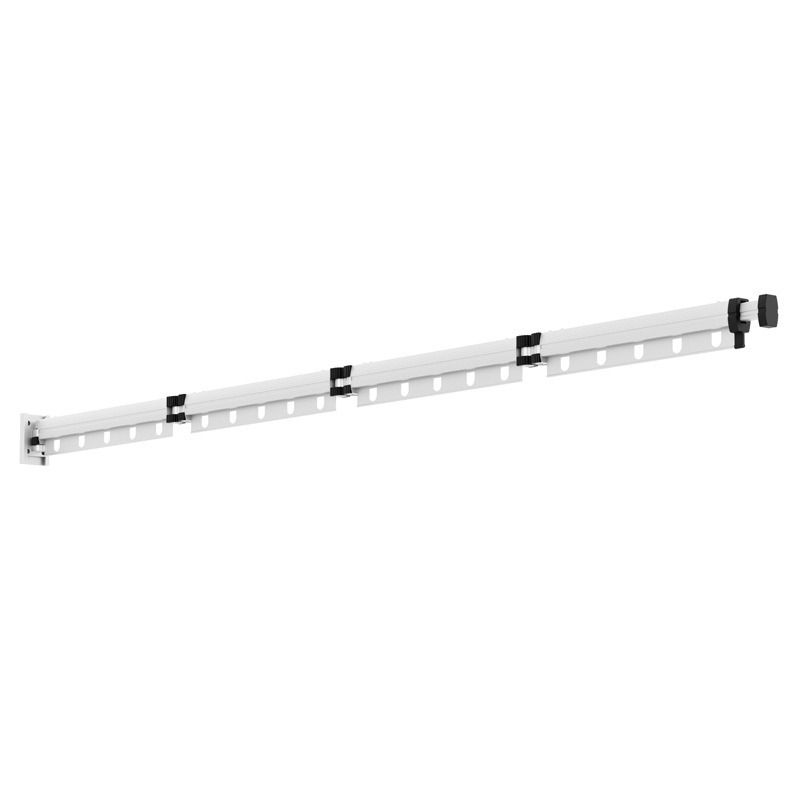 Tendedero plegable para balcón, percha con ventosa sin perforaciones, ventana para el hogar, barra de ropa fría, barra de ropa telescópica invisible, artefacto