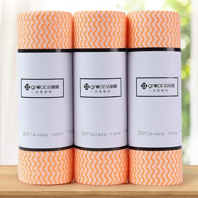 Jieliya trapo perezoso húmedo y seco hogar desechable paño de limpieza suministros cocina tejido absorbente