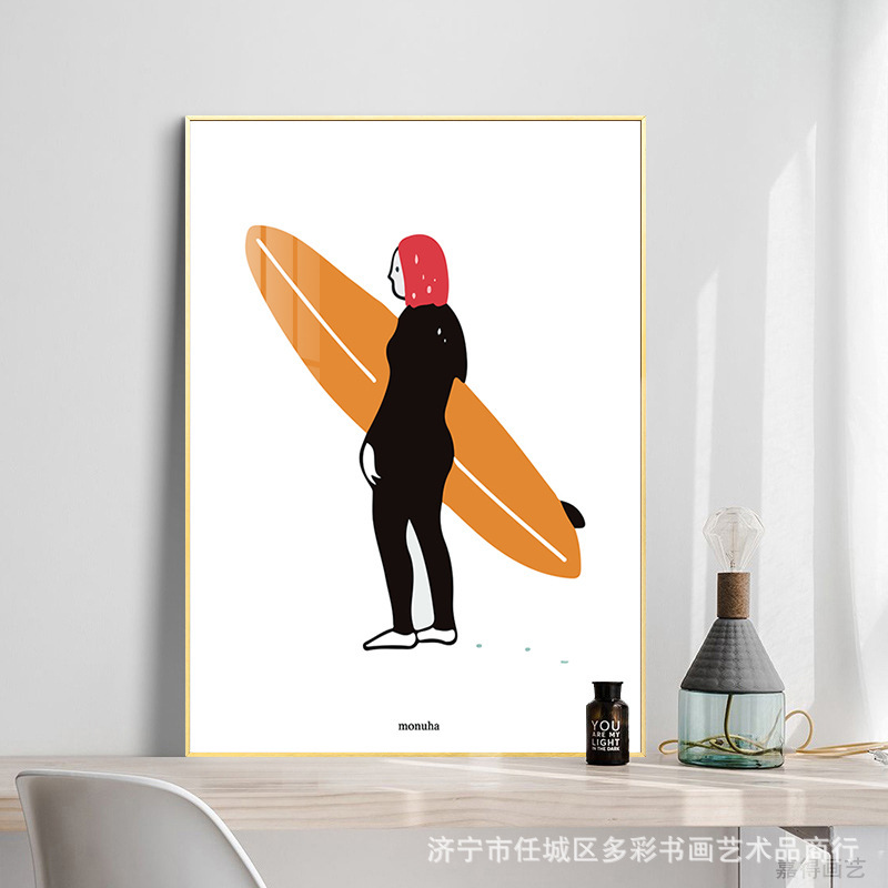 Nordic ins Photography Props Contrast Color Oil Painting Poster Abstract Art Home Decoration Painting Hallway Hanging Painting