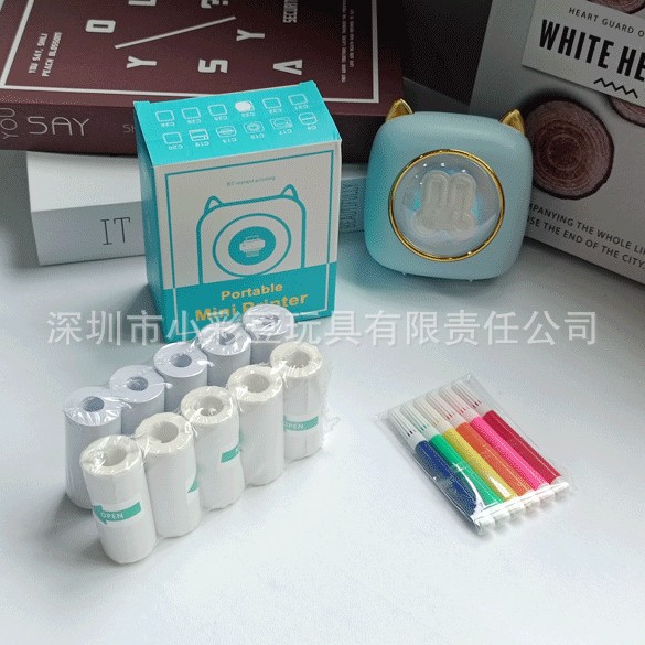 C23 블루래빗 + 감열지 5개 + 접착지 5개 + 색펜