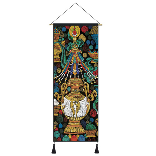 444Z wholesale B&B decorative painting living room tapestry ethnic style fabric hanging painting Tibetan hanging cloth Tibetan style tapestry tea room