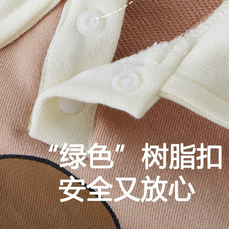 有吉小贝 Детское осенне-весеннее толстовка для мужчин и женщин, мультфильм с длинным рукавом для отдыха, комбинезон