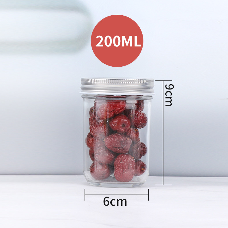 Salsa de pescado al por mayor botella de vidrio sellada puede botella de salsa de Chile doméstica con tapa miel sub-botella fábrica al por mayor