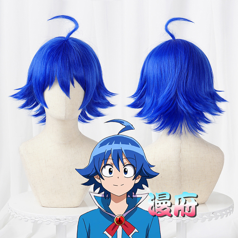 [Hida] Students in the room are possessed by Suzuki in the room cos wig dark blue upturned and universal short hair