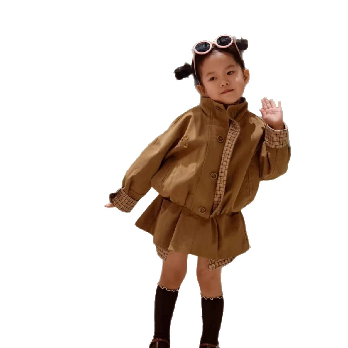 Children's autumn set, jacket, skirt, children's clothing, wholesale, family style