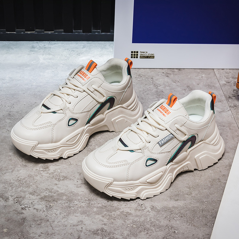 Women's Breathable Lightweight Casual Running Shoes In White_voghion.com