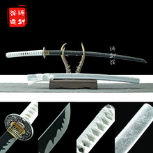 龙泉铸剑谷 外贸批发日本居合道打刀武士东洋手工一体长刀未开刃