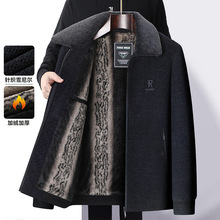 爸爸冬季夹克外套加绒加厚中老年棉衣男爷爷冬装保暖棉服老人棉袄