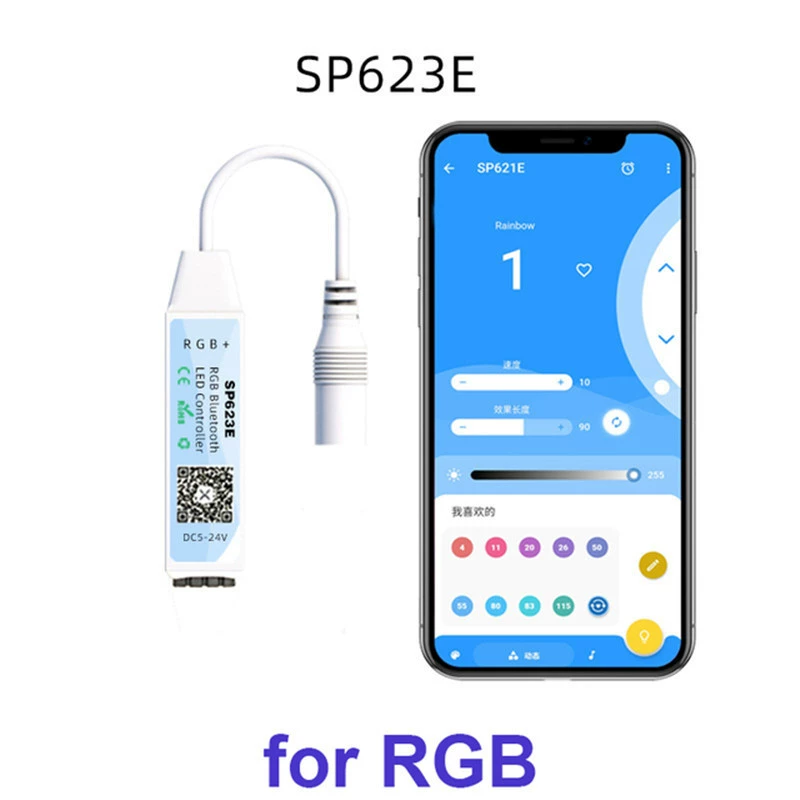 SP621E Phantom Bluetooth контроллер, SP623E RGB Bluetooth контроллер, SP624E RGBW Bluetooth контроллер