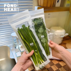 家庭用の厚い食品グレードの密袋キッチン冷蔵庫冷凍庫冷蔵再包装保存袋用の長い密封鮮度保持袋