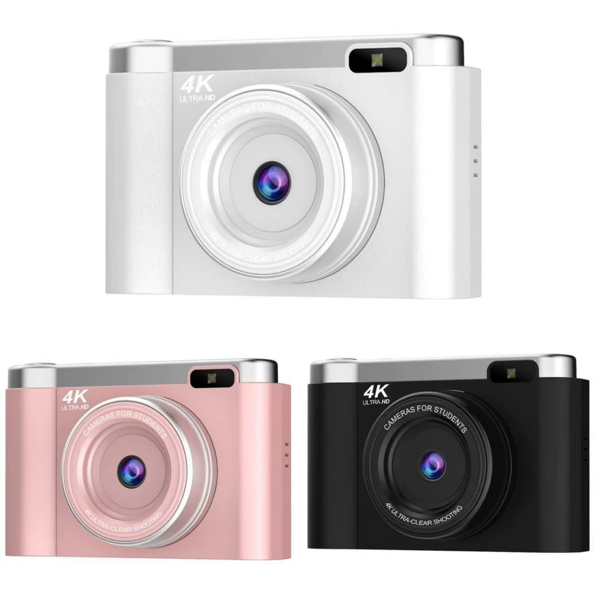 Digital camera for students, CCD variants, 32GB option, black/white/pink