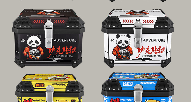 Motorcycle Trunk Large Capacity Electric Vehicle Large Takeout Box Universal Scooter Non-Aluminum Alloy Trunk Box