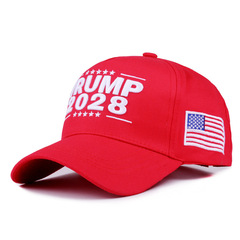 新型2028刺繍45-47アメリカ国旗野球帽英語アルファベット大統領ファン鴨舌帽日よけ帽