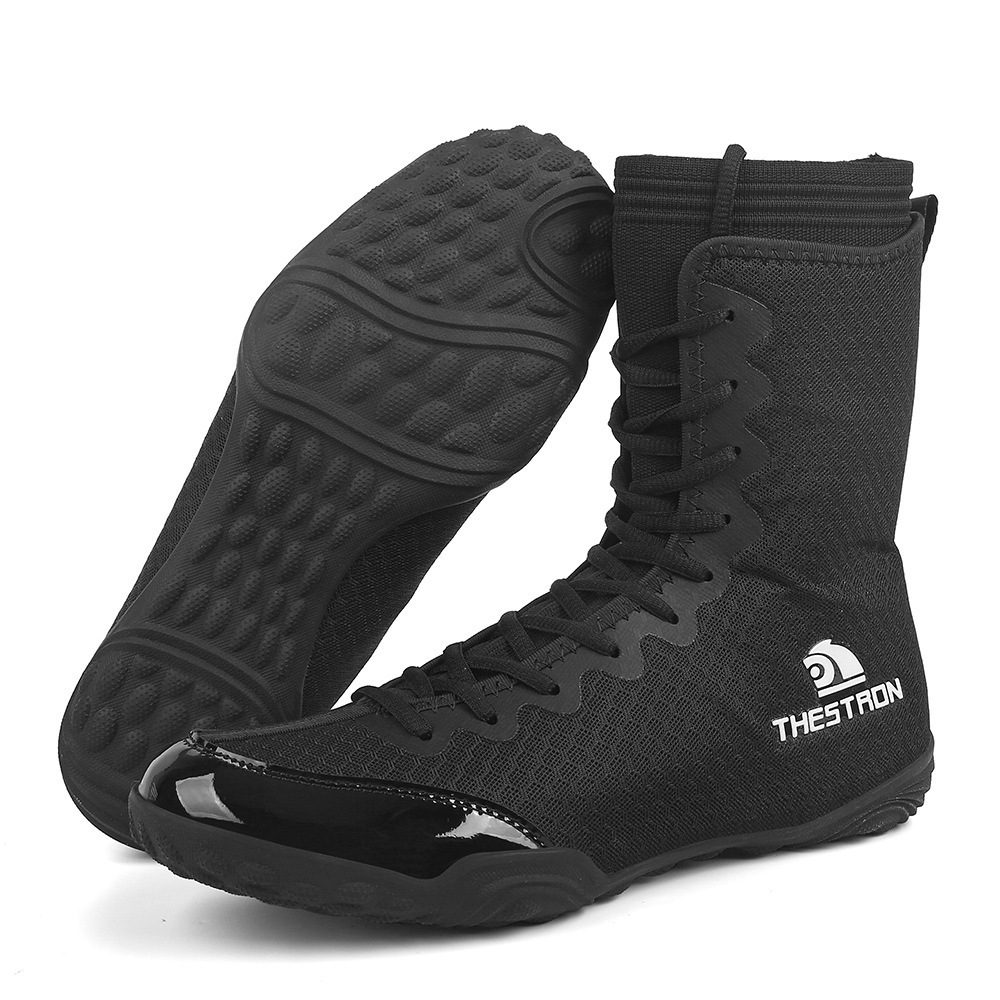 Sports shoes for wrestling for men and women, boxing breathable footwear