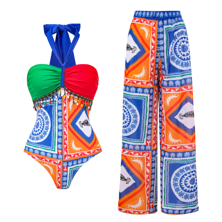 Women's Lady Modern Style Printing 2 Pieces Set One Piece Swimwear display picture 1