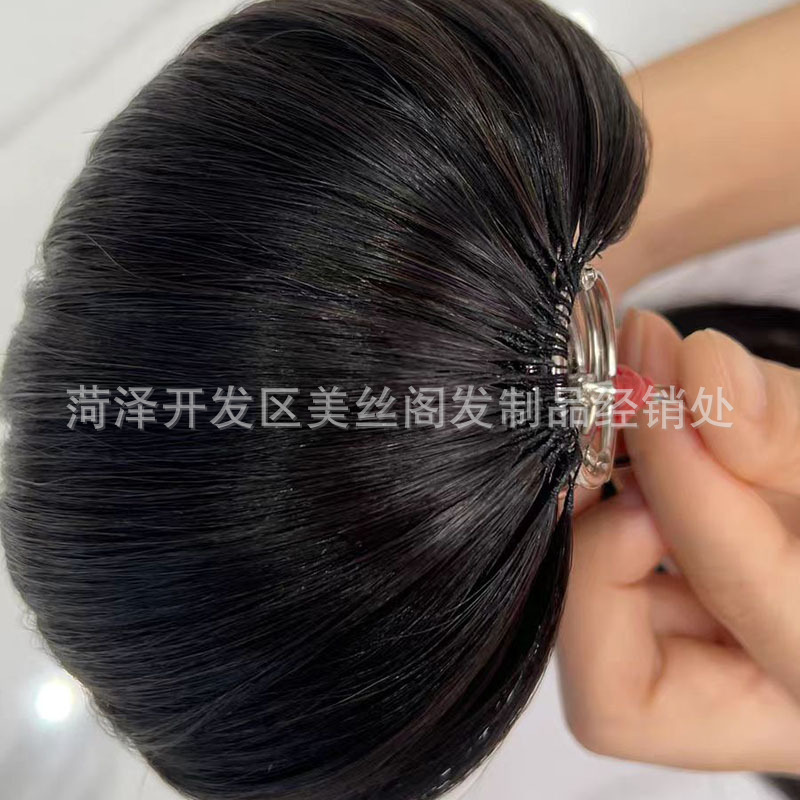 新しいヘアエクステンション、本物の人毛、第三世代フェザーヘアエクステンション、折り目なしフェザーヘアエクステンション、本物の人毛女性用フルヘッドウィッグ|undefined