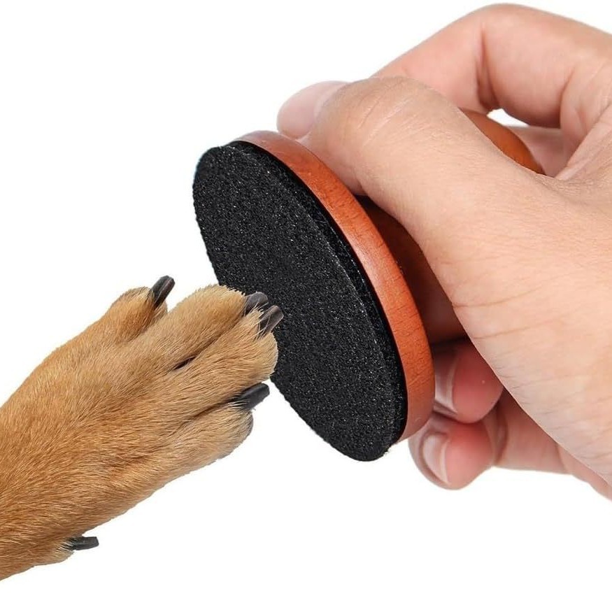 Solid Wood Dog Paw Grinder, Dog Paw Smoothing and Trimming Tool, Wooden Dog Scraper, Nail File Board, Pet Supplies, Claw Grinder