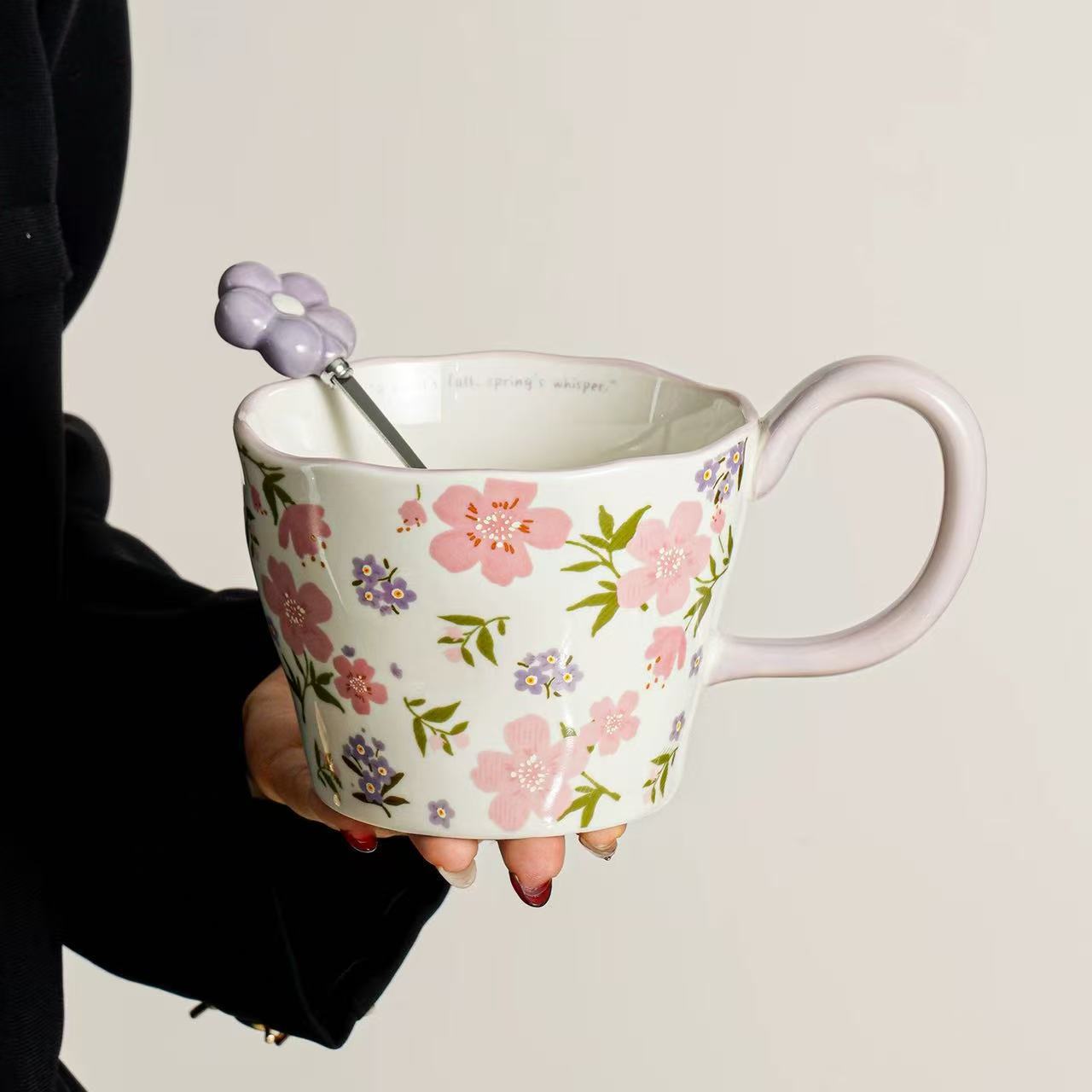 Tazas de cerámica de gran capacidad de tazas de agua de pareja de alta calidad tazas de café de oficina de mujeres tazas de té