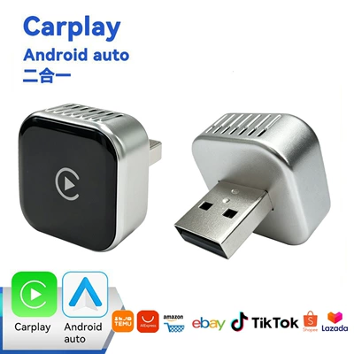 Two-In-One Adapter Car – Simsiz CarPlay və Android Auto